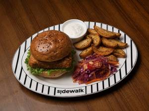 Hot Cottage Cheese Burger