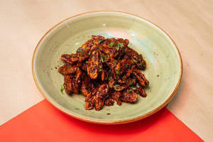 Lotus Root, Water Chestnut & Mushroom In Burnt Chilli Sauce