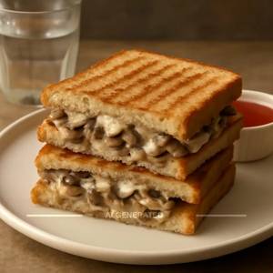 Mushroom Cheese Sandwich