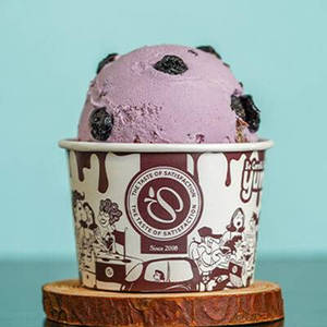 Fasting Black Currant Ice Cream