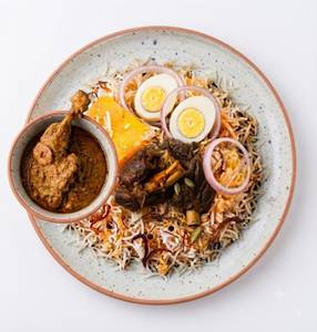Kolkata Mutton Biryani 2 Pcs & Chicken Chaap Full Leg