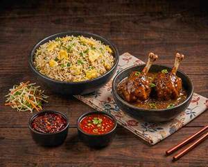 Black Pepper Chicken Lollipop Gravy Combo