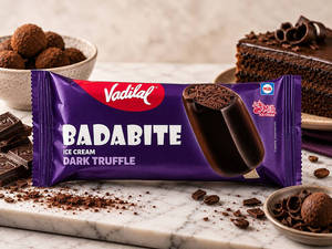 Dark Truffle Ice Cream Badabite - (80 Ml)