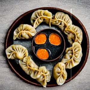 Steam Matar Mushroom Momos