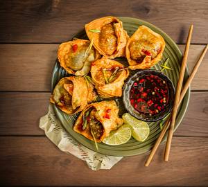 Mushroom Cheese Wonton Special