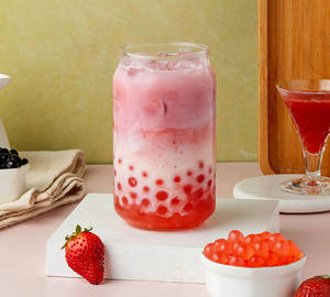 Juicy Strawberry Boba (250 Ml)