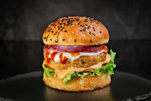 Peri peri paneer burger