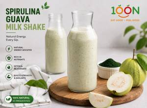 Spirulina Guava  Milk Shake