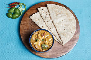 3 Desi Ghee Phulka With Sabji