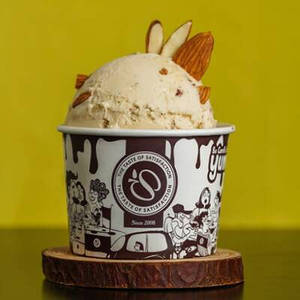 Fasting Roasted Almond Ice Cream