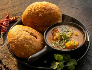 Khasta Dal Kachori With Sabzi [2 Pcs]