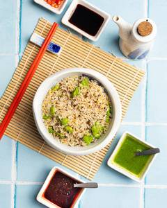 Vegan Truffle And Edamame Garlic Fried Rice
