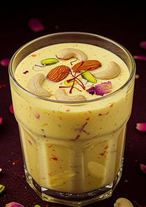 Cold Badam Milk With Ice Cream