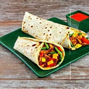 Peri peri vegetable saute wrap