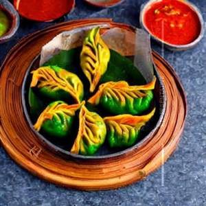 Tandoori Corn Palak Momos