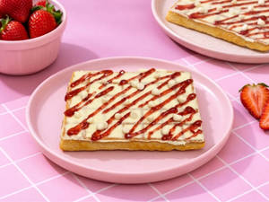 Strawberry Waffle Slice