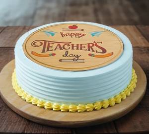 Happy Teacher Day Photo Cake