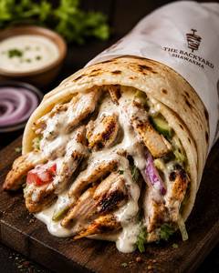 Schezwan Chicken Shawarma Roll
