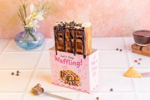 Choco Peanut Butter Waffle Sandwich