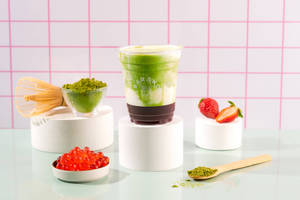 Strawberry Iced Matcha