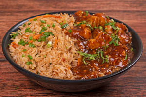 Fried Rice & Chilli Chicken(3 Boneless Pcs) Bowl