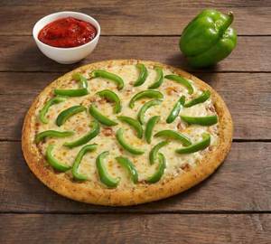 Cheesy Capsicum Pizza