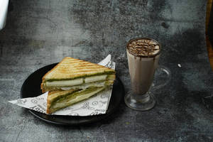 Cheese Chutney Sandwich + Hot Chocolate