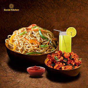 Complete Meal Noodles Combo-veg Noodles +mini Gobi 65+fresh Lime