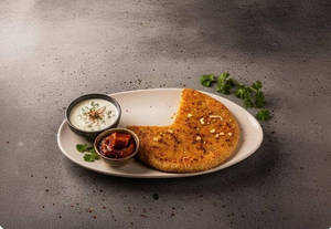 Papa's Pizza Cheese Paratha With Sides