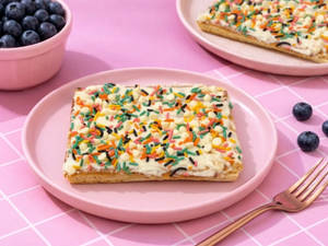 White Chocolate Waffle Slice