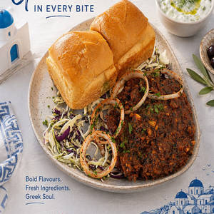 Mushroom Keema Greeco Special Pav