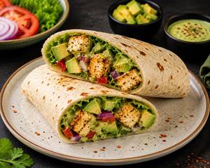 Avocado Paneer Wrap