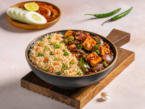 Chilli Paneer Rice Bowl