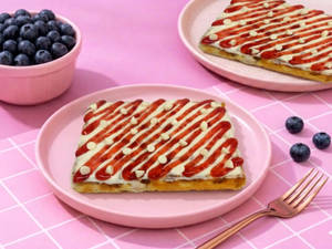 Blueberry Waffle Slice