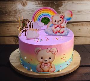 Teddy bear Pineapple Cake (500Gm)