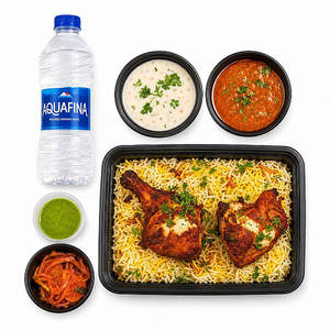 Chicken Biryani + Chicken Tandoori Combo (2serves)