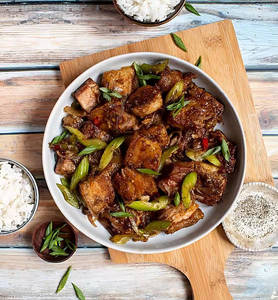 Pork Bamboo Shoot Dry Fry