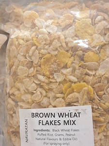 Roasted Brown Wheat Flakes Mixture 200 Gm