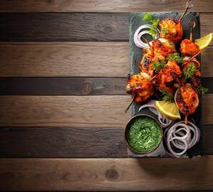 Chicken lehsuniya kawab roll