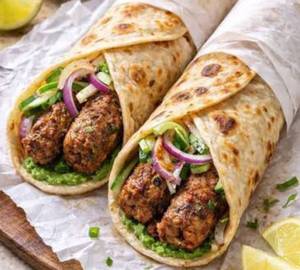 Egg reshmi kawab roll