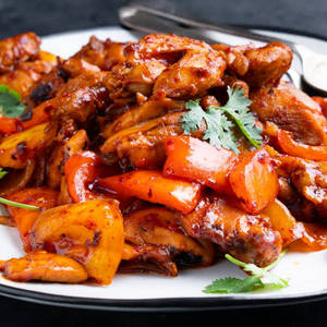 Stir Fried Chicken In Chilli Sauce