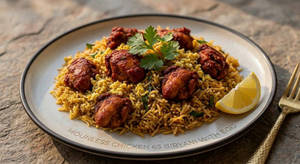 Boneless 65 Biriyani With egg
