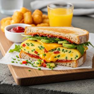 Omelette sandwich