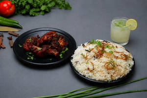 Neychor Kanthari Chicken Fry 1pc And Lime