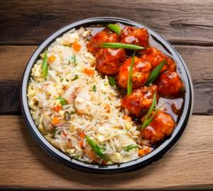 Mixed Fried Rice And Chilli Chicken 6 Pcs. Combo