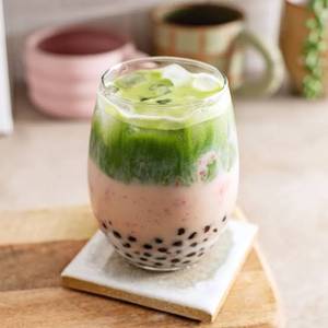 Strawberry Matcha Bubble Tea