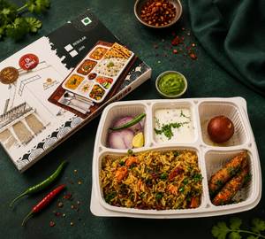 Hyderabadi Biryani with Kebab Thali
