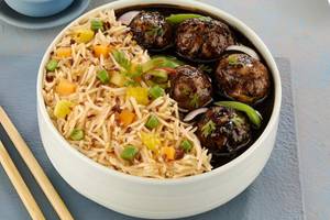 Veg Manchurian Noodles Bowl