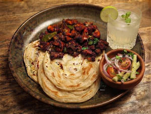 Porotta(3 Nos)+ Chicken 65+ Salad+ Fresh Lime Meal