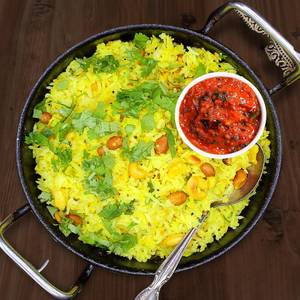 Lemon Rice With Tomato Chutney 